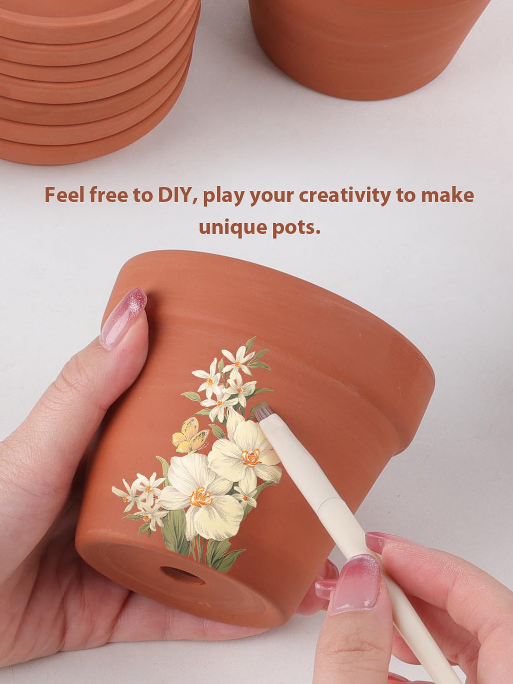 INGOFIN painted pot example showing DIY customization for personalized gifts
