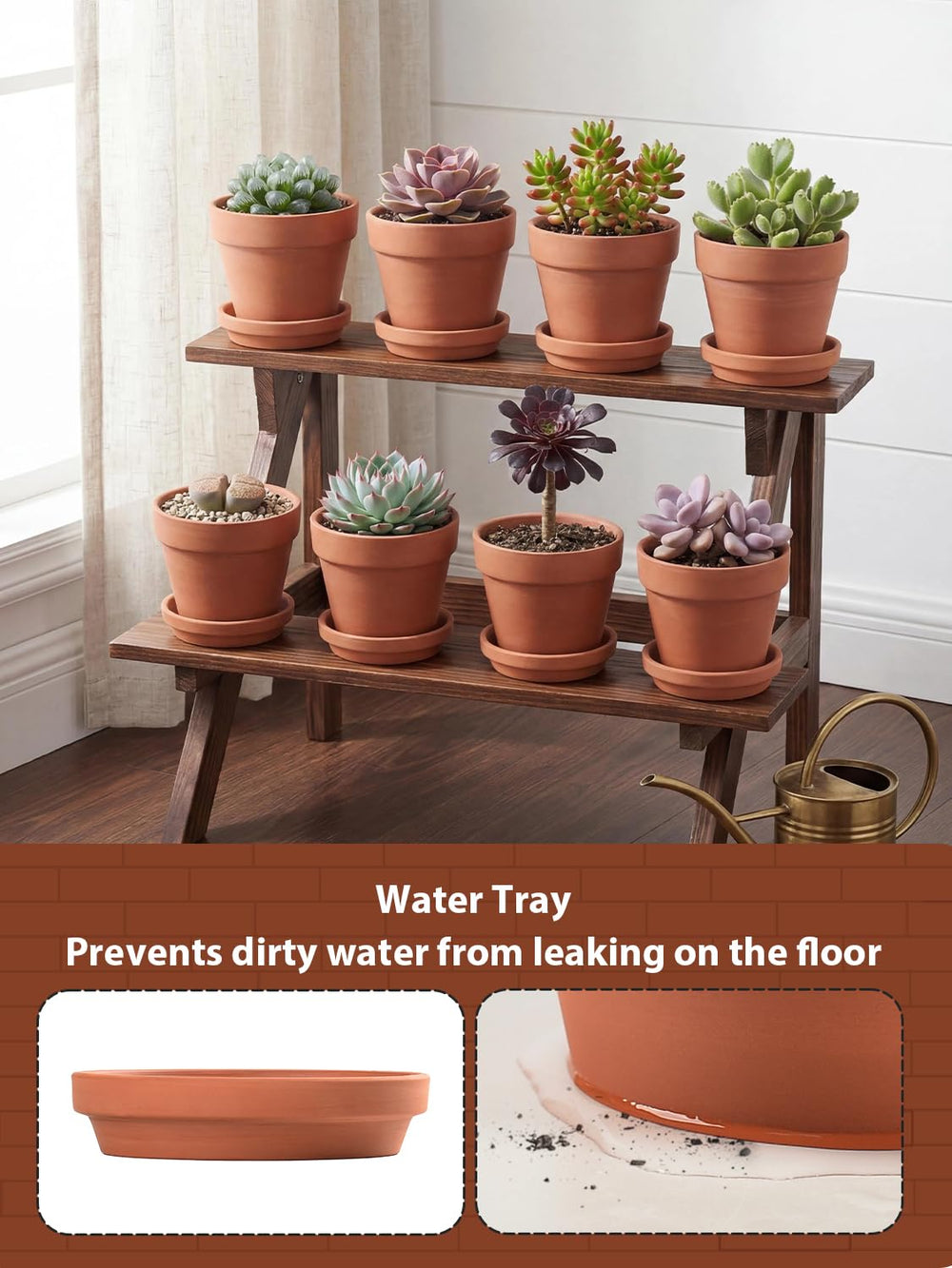 INGOFIN hand holding pot to show 4-inch scale and easy desktop use