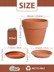 INGOFIN top view showing 10 inch opening and benefit of ample planting space