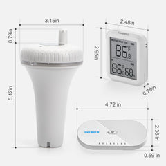 Inkbird floating thermometer top detail showing durable construction and clear sensor access