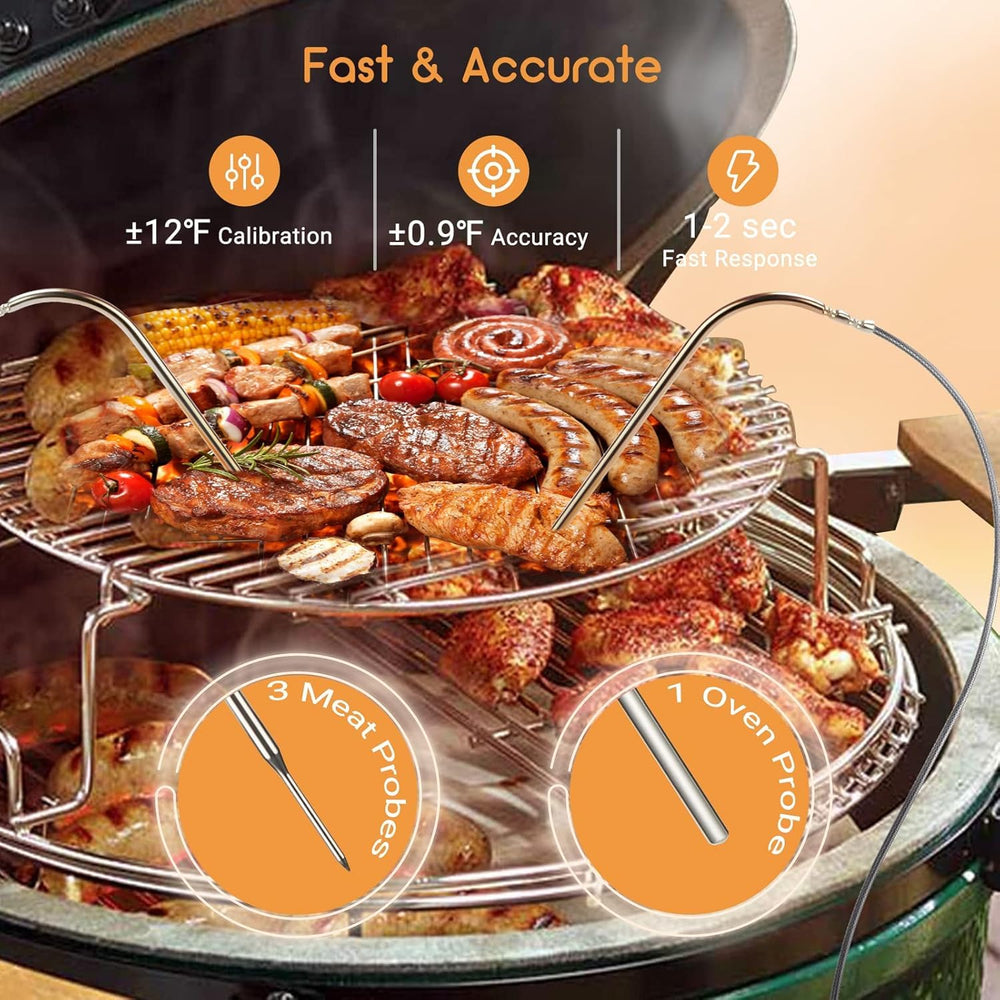 Inkbird app temperature and fan output graphs for post‑cook analysis