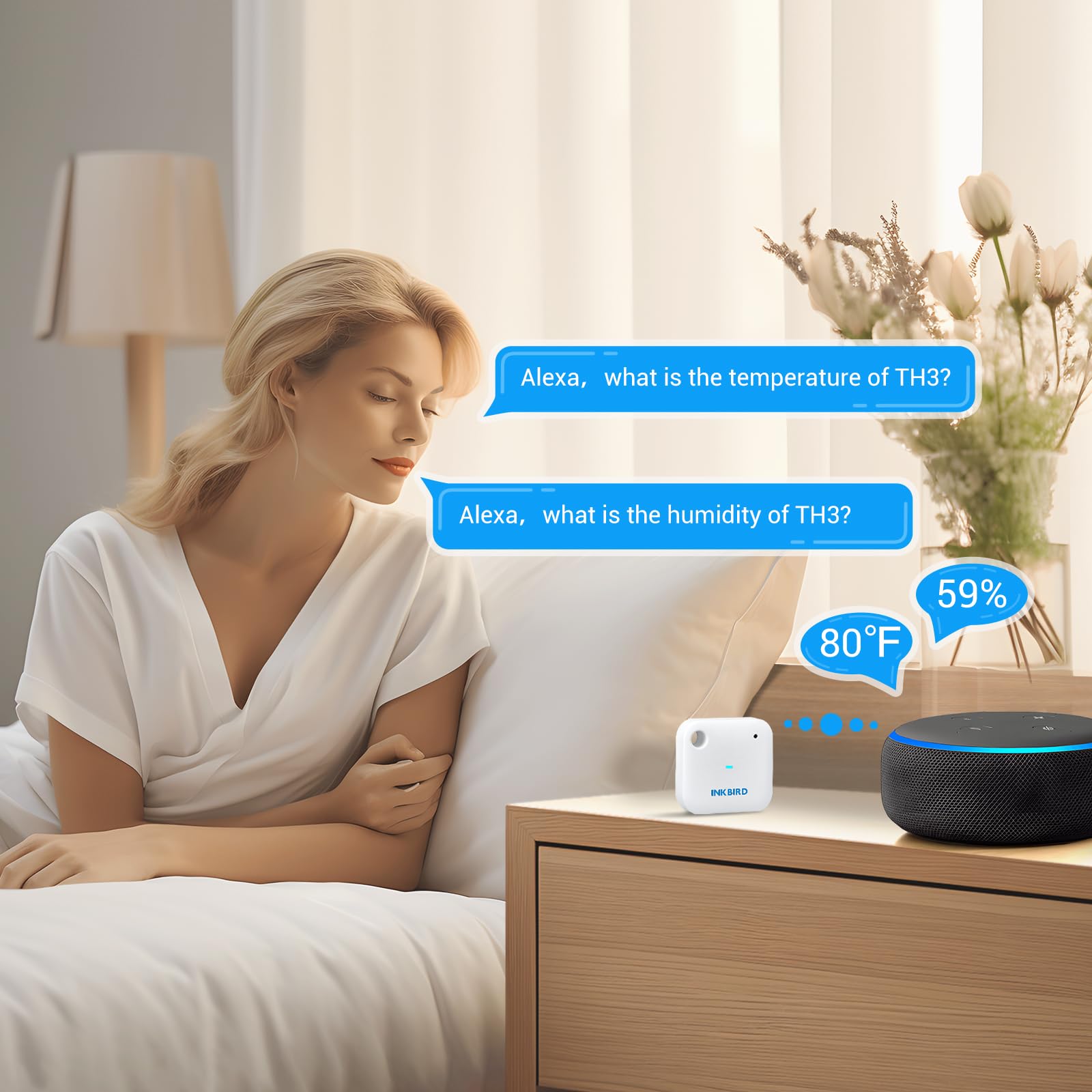 Inkbird IBS‑TH3 display and buttons visible benefit: easy local control and status checks