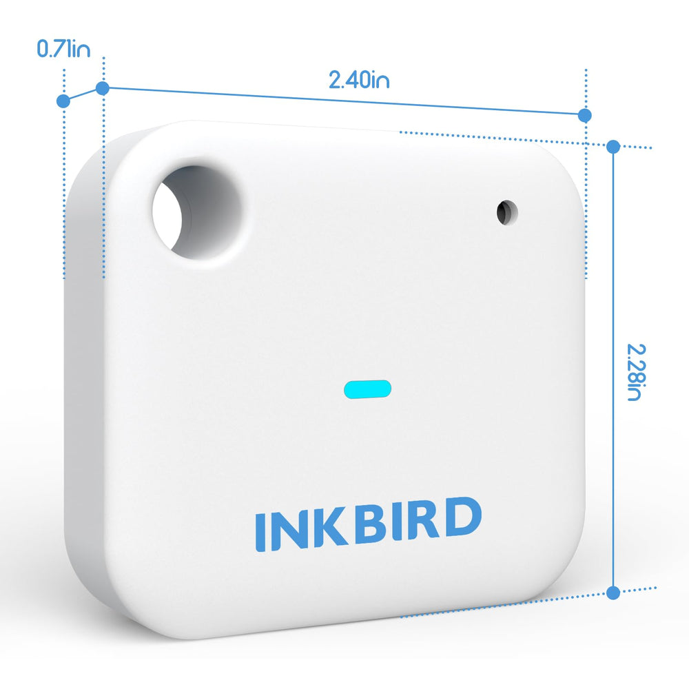Inkbird IBS‑TH3 side profile highlighting slim form factor benefit: fits tight spaces