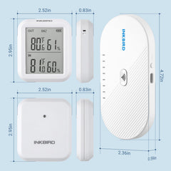 Inkbird sensor closeup showing LCD and easy reading for quick checks