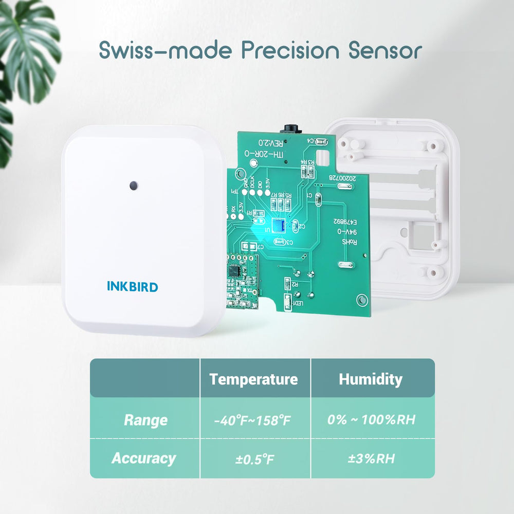 Inkbird sensor placed in a wine cellar protecting bottles and climate