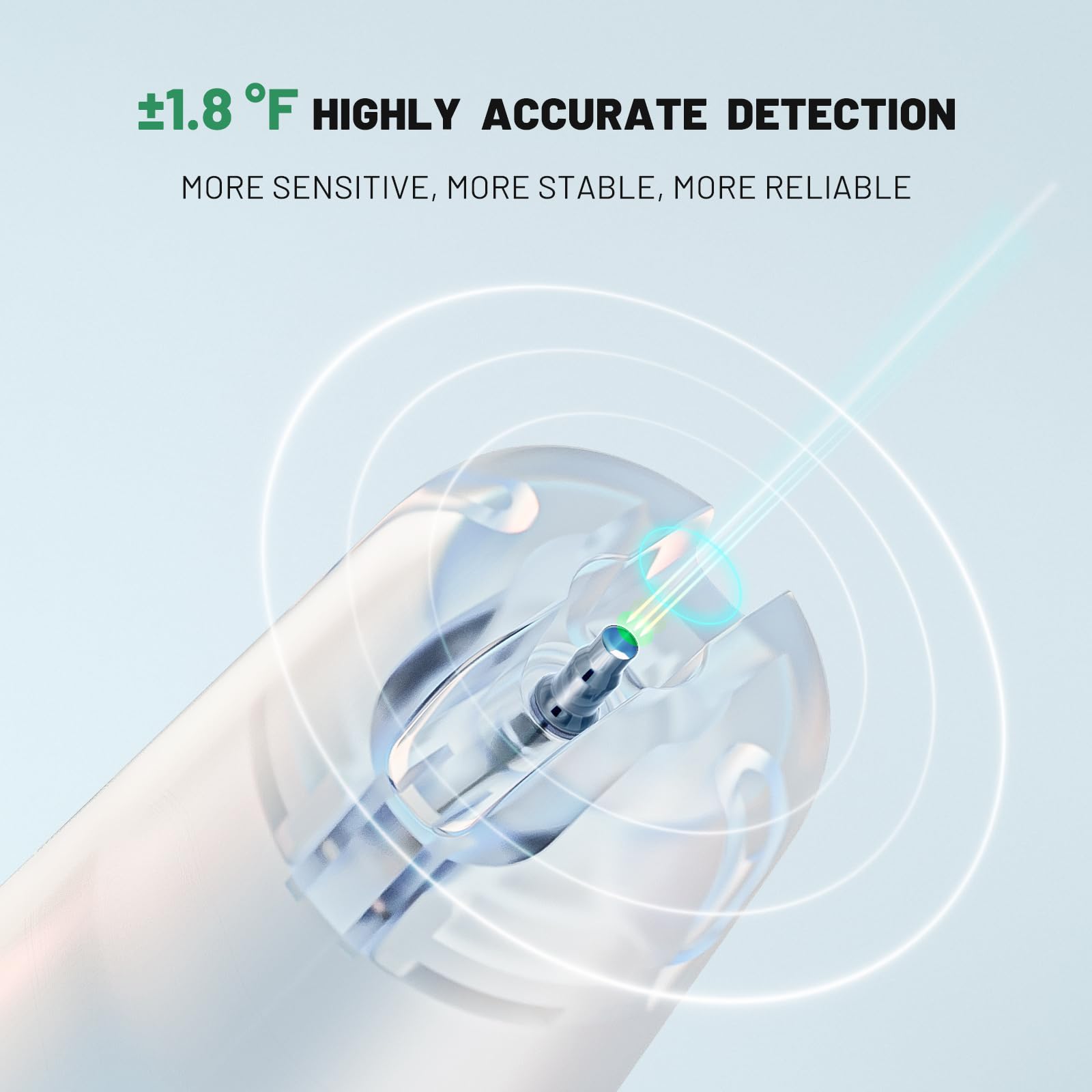 Inkbird transmitter anti-collision ring detail protecting sensor from impacts and noise