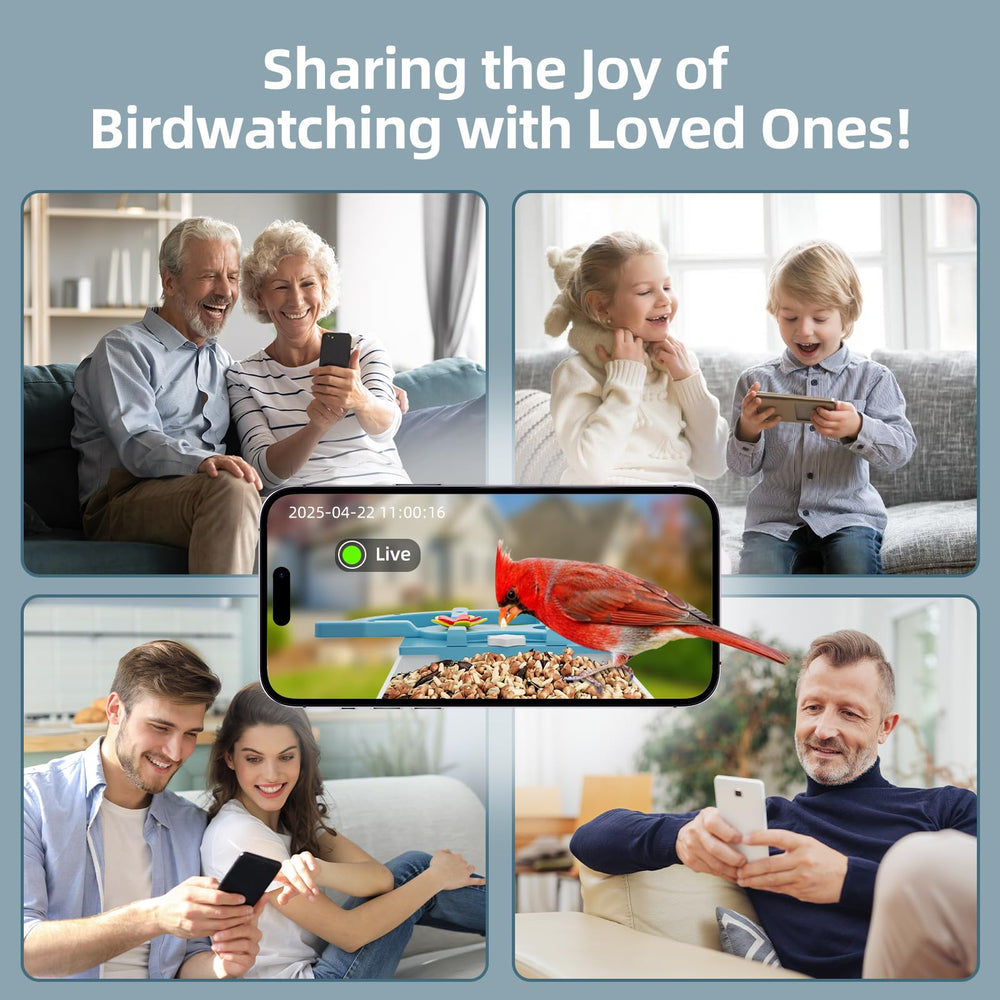 INKCKU feeder in backyard lifestyle scene inviting shared nature moments