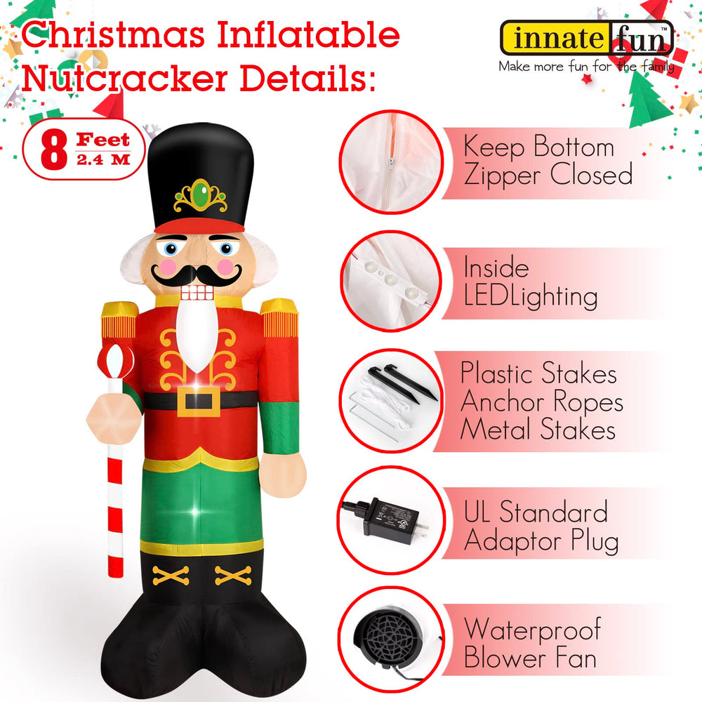 innatefun interior lights illuminated for nighttime holiday visibility