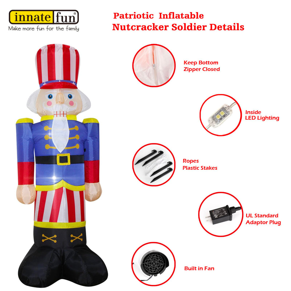 innatefun full-body profile on yard showing statue-like presence and easy visibility