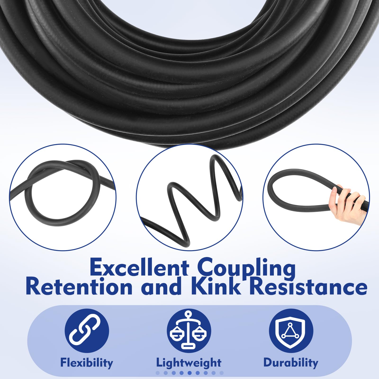 Innconee detailed shot of hose coupling and textile reinforcement for secure fittings