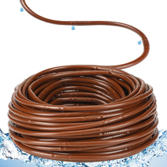 Innconee front view of 250 ft drip tubing roll showing product and length, durable storage benefit