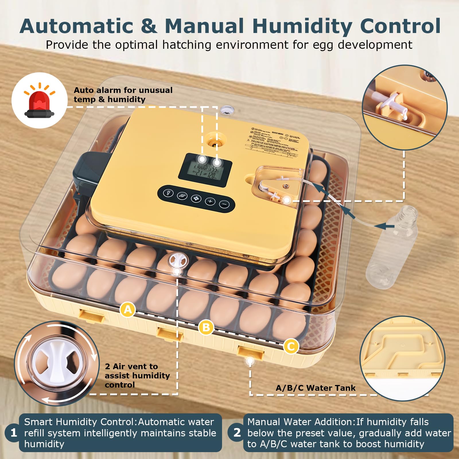 innhom removable egg tray demonstrating quick access and convenience