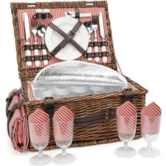 INNO STAGE front view of picnic basket showing vintage style and portability