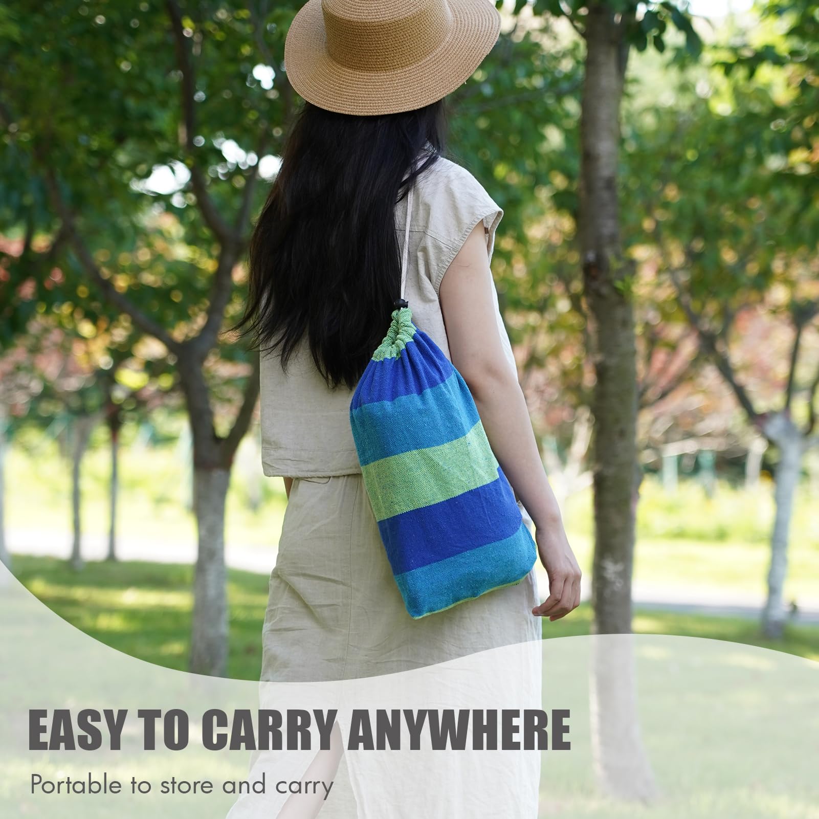 INNO STAGE hammock folded in compact carry bag for convenient travel