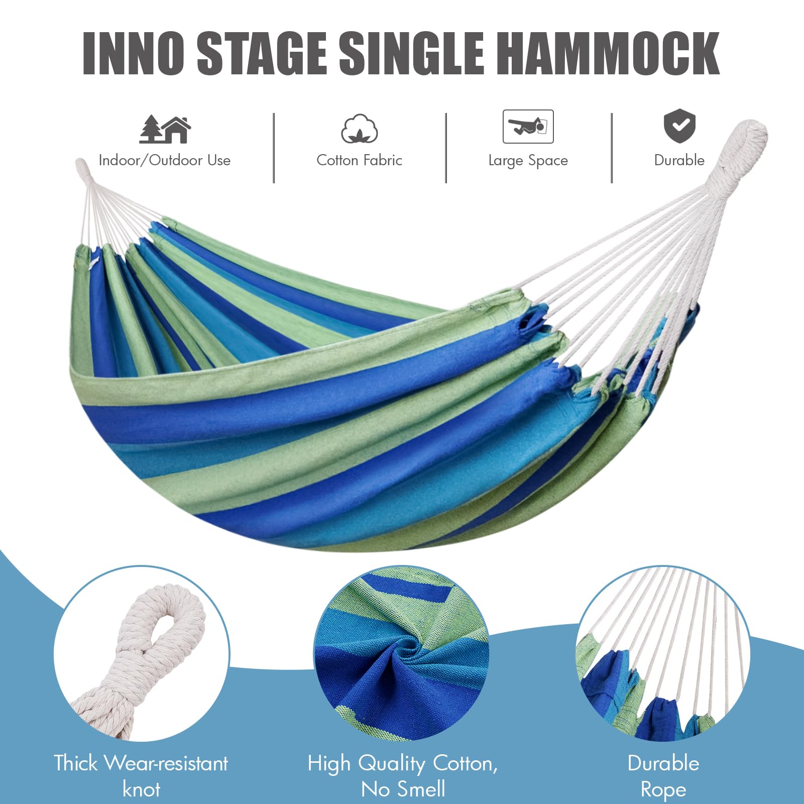 INNO STAGE braided rope joint showing even weight distribution and safety