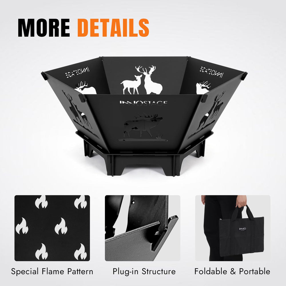 INNO STAGE support legs and screws detail demonstrating sturdy assembly benefit