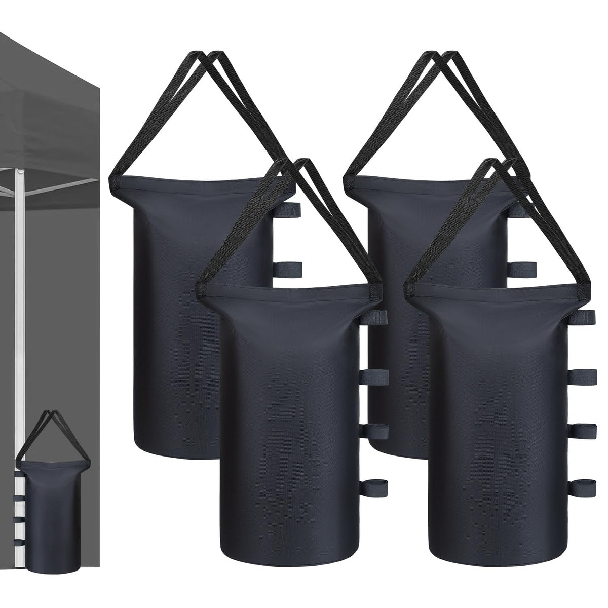 Inntop front view of weight bag showing sturdy construction and stability benefit
