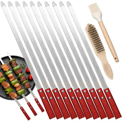 Innvist front packaging showing 10 skewers and accessories for easy grilling