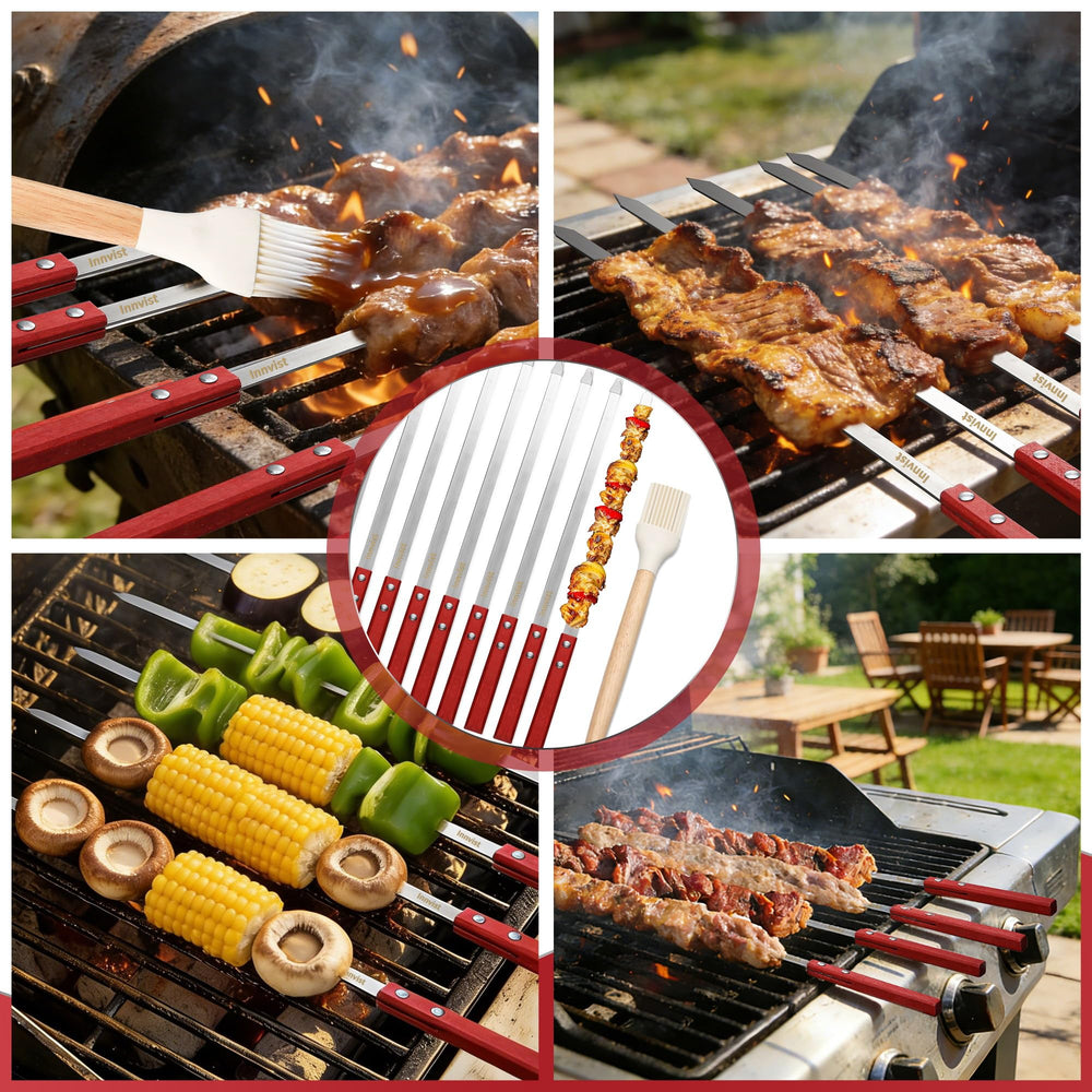 Innvist protective sleeve with skewers organized for compact storage and care