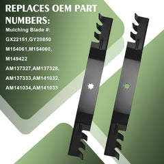 Inren GX22151 center 7-point star hole pattern detail confirming John Deere compatibility