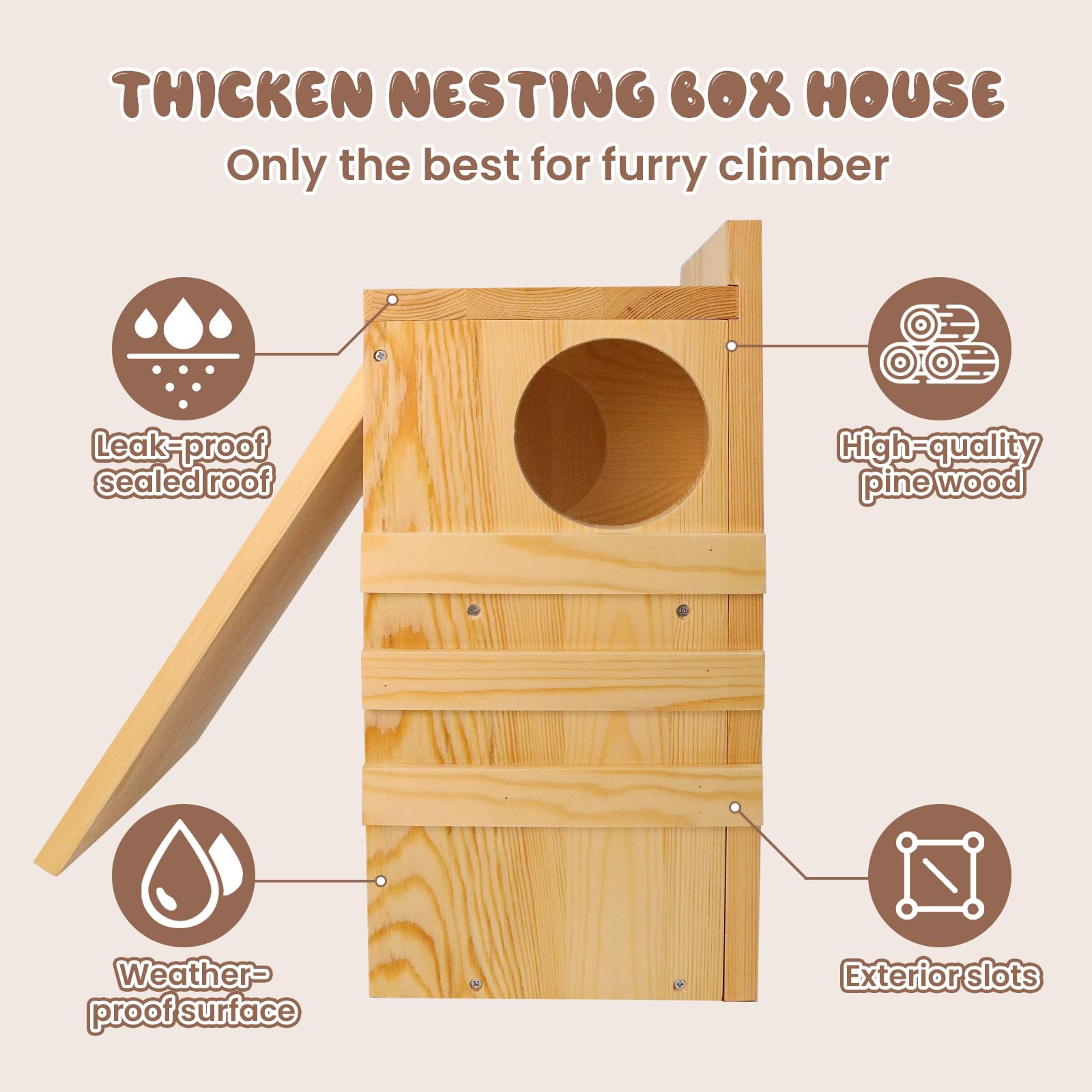 INRLKIT entry hole with scale indicating proper squirrel-sized opening
