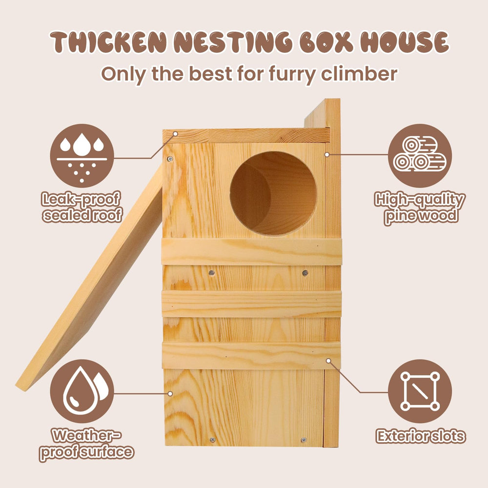 INRLKIT entry hole with scale indicating proper squirrel-sized opening