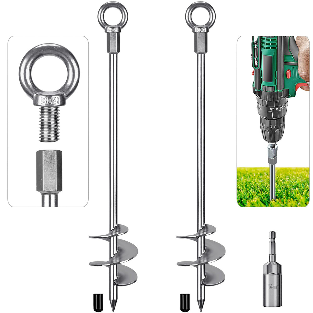 Insaga front view of two anchors showing robust design and secure hold