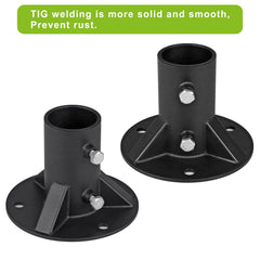 Insaga mounted on concrete using expansion bolts for secure outdoor installation