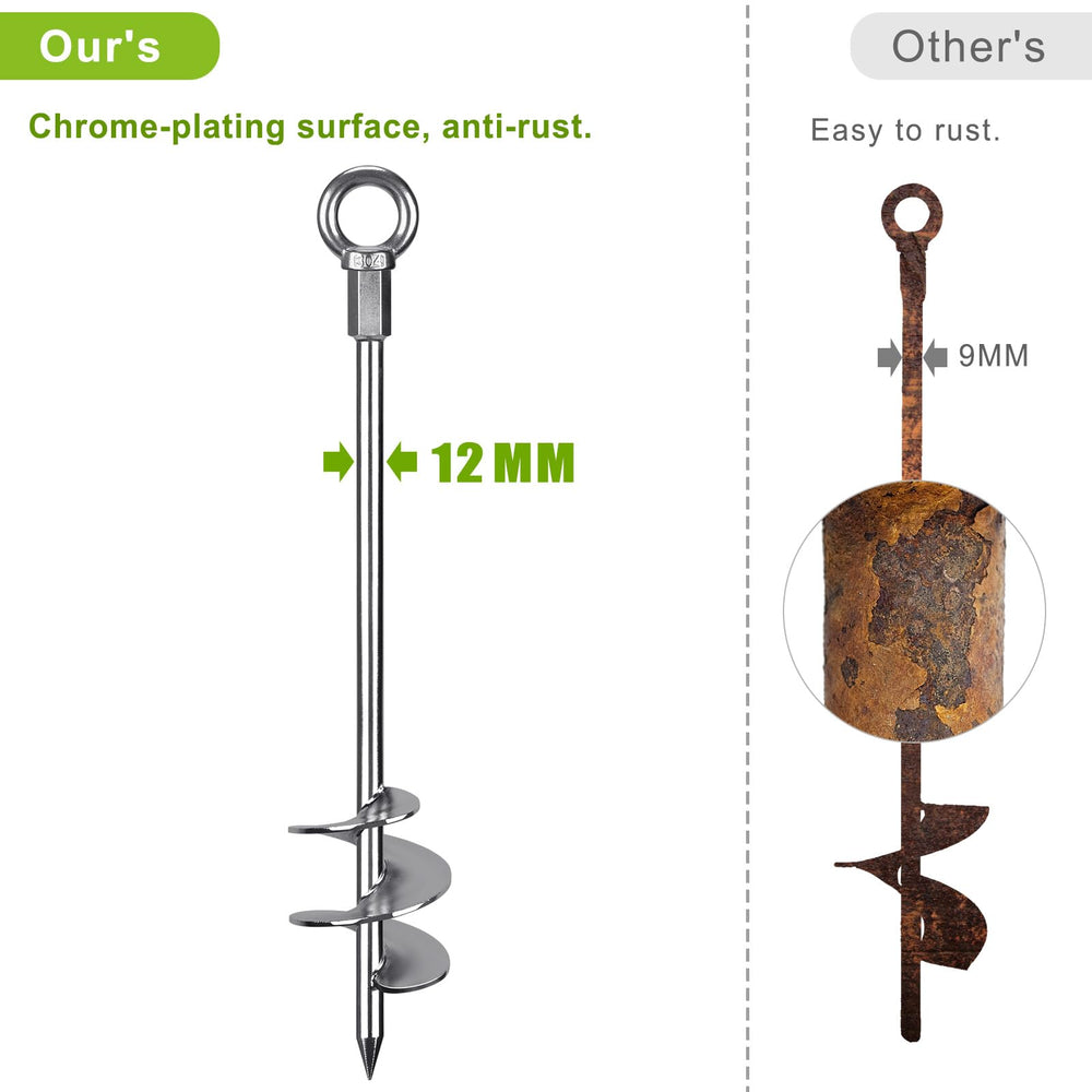 Insaga anchor next to ruler showing dimensions for correct sizing