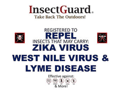 InsectGuard fabric close-up displaying microencapsulated permethrin texture for lasting repellency