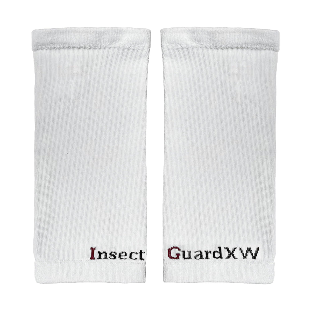 InsectGuard front view of white gaiters showing full 10-inch coverage and quick wear benefit