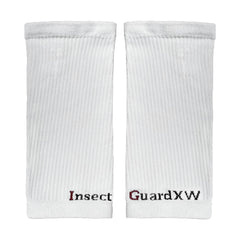 InsectGuard front view of white gaiters showing full 10-inch coverage and quick wear benefit