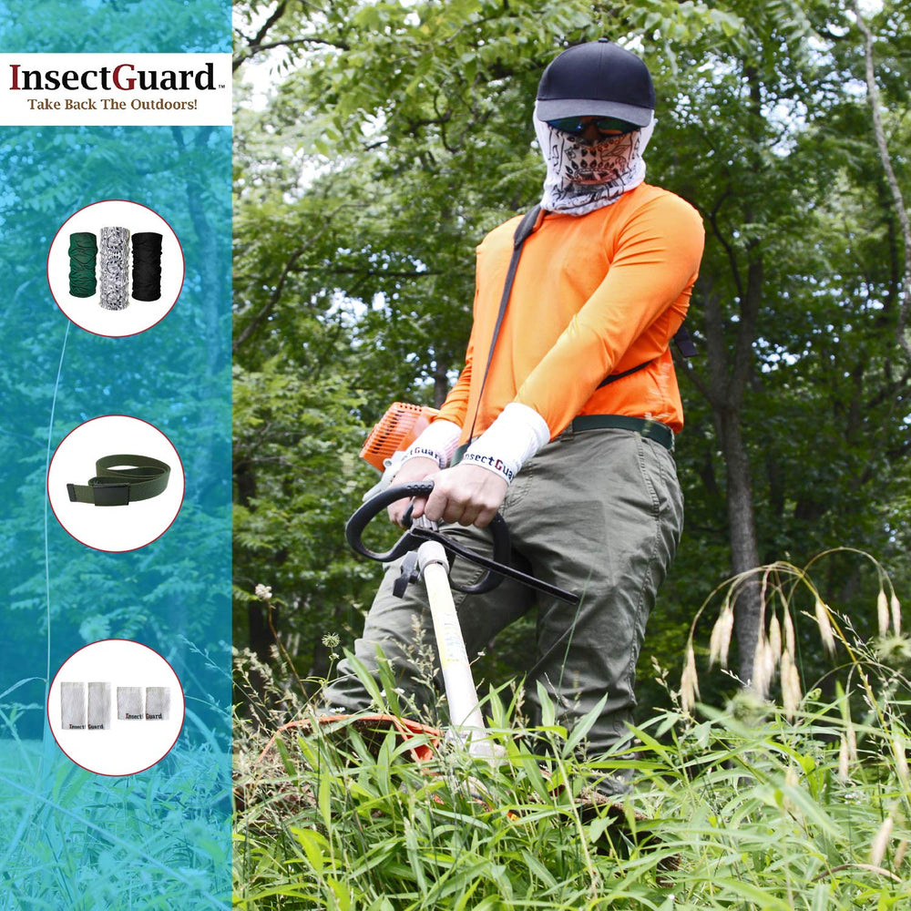 InsectGuard gaiter alongside hiking boot showing scale and extra-wide fit versatility