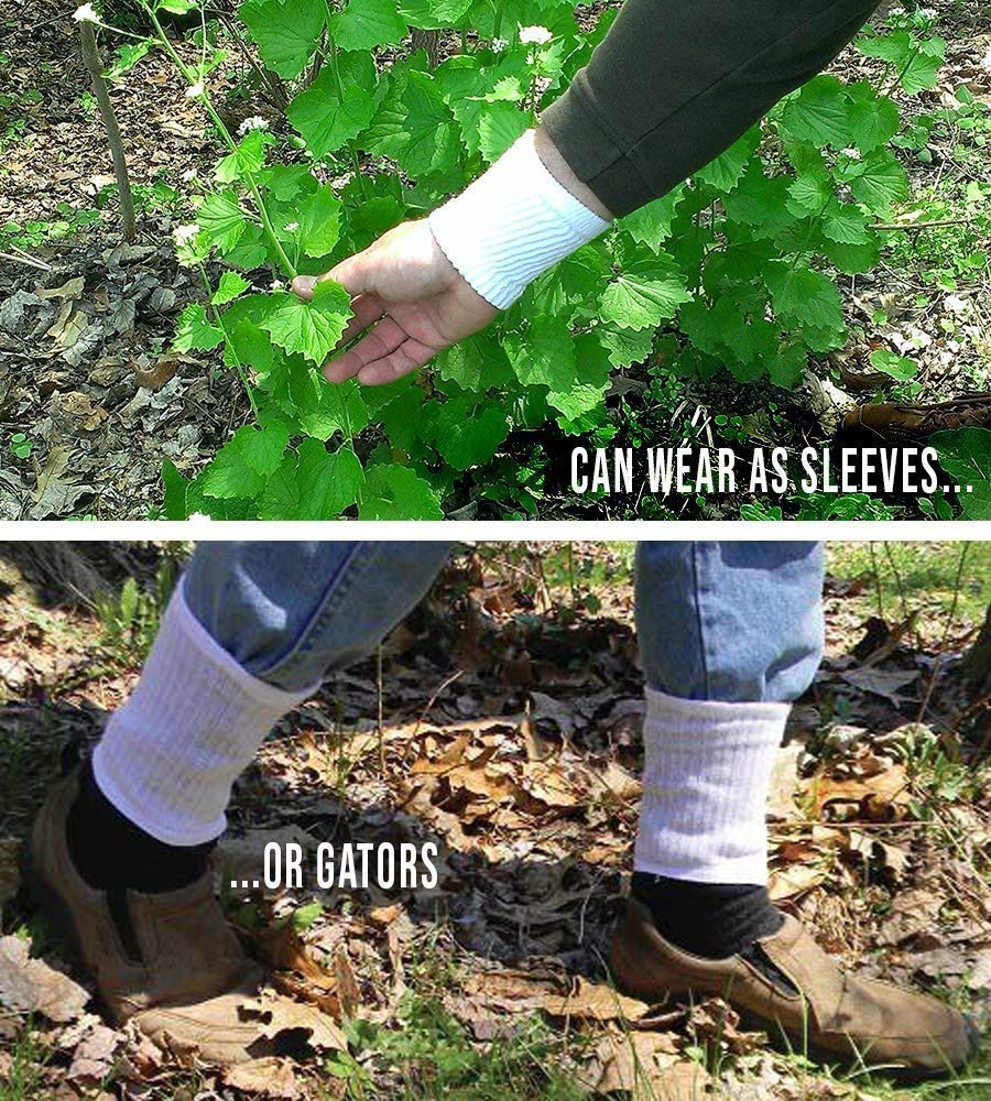 InsectGuard worn by hiker in woods showing practical protection during outdoor activities