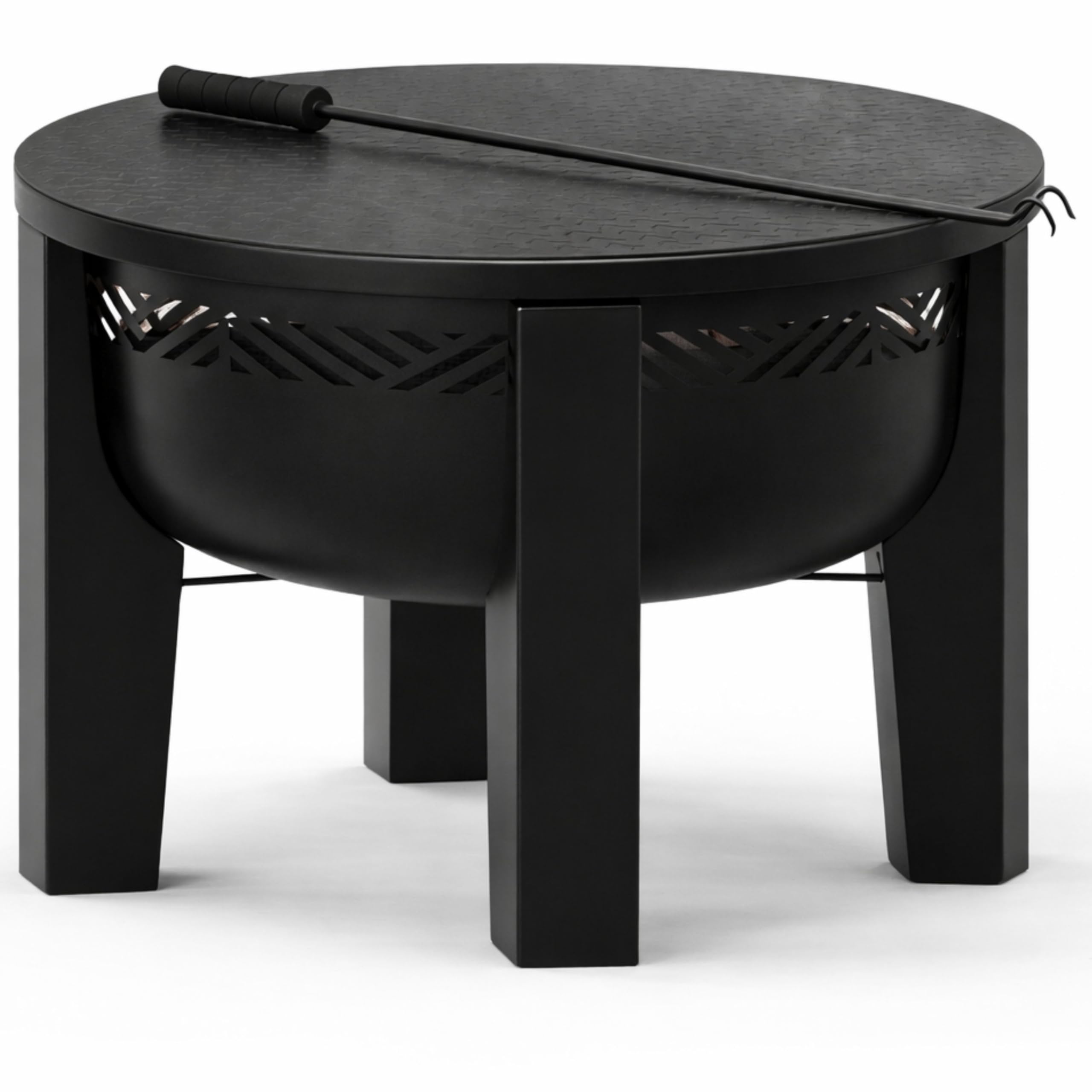 INSIDE OUT size comparison with chair showing 26-inch scale and space-saving benefit