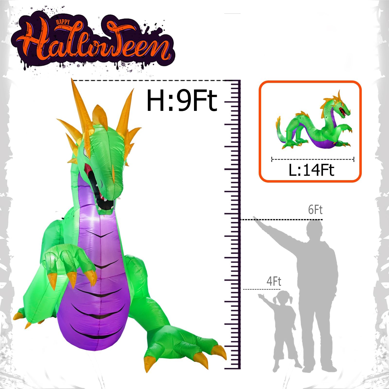 inslife dragon side profile highlighting silhouette and inflatable contours