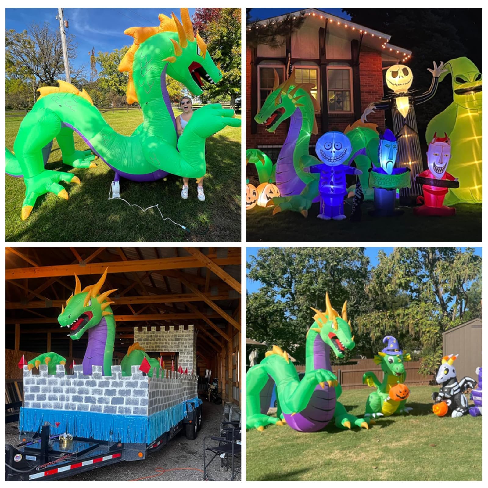 inslife dragon next to person for size comparison and scale awareness