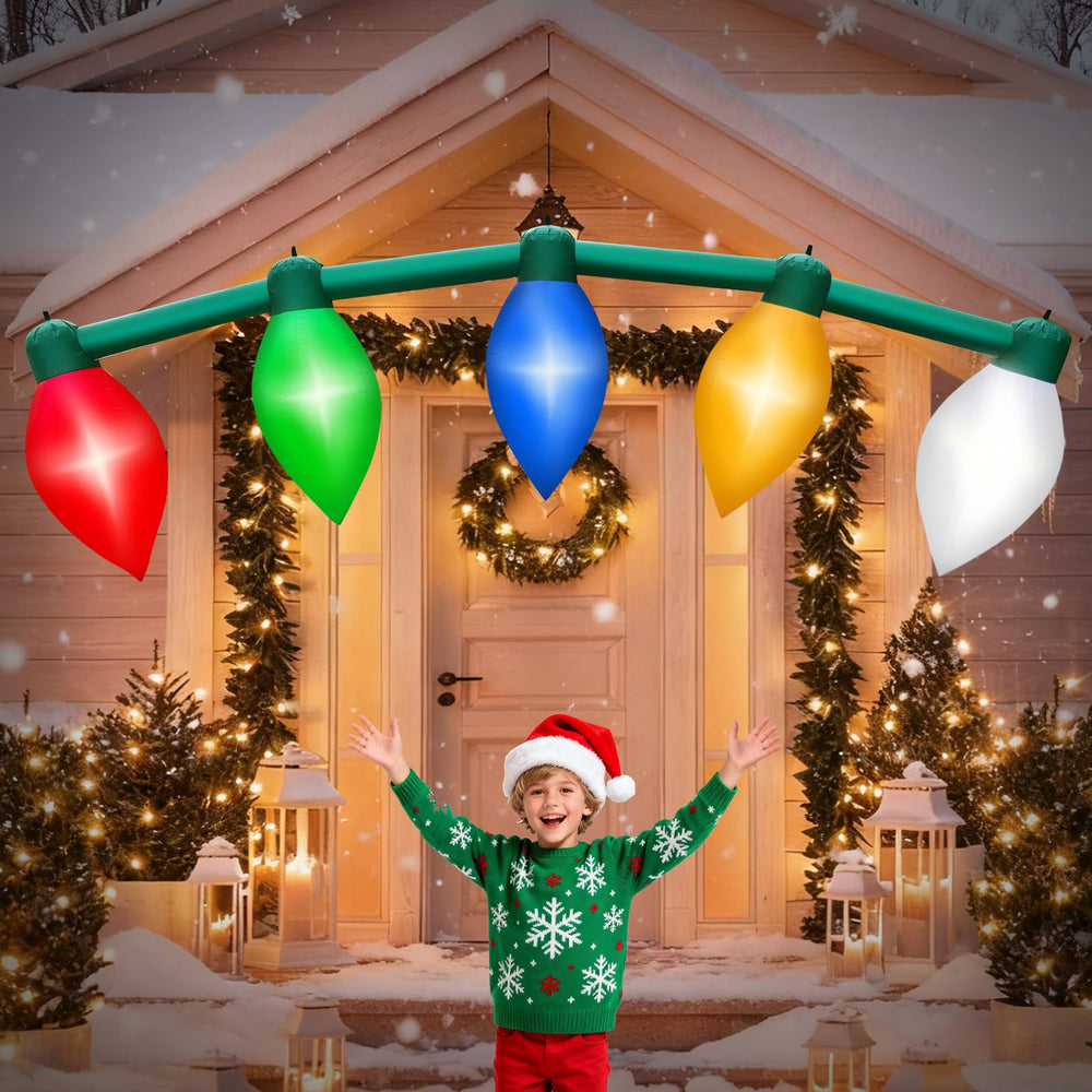 inslife front view of inflated bulbs showing colorful display and curb appeal