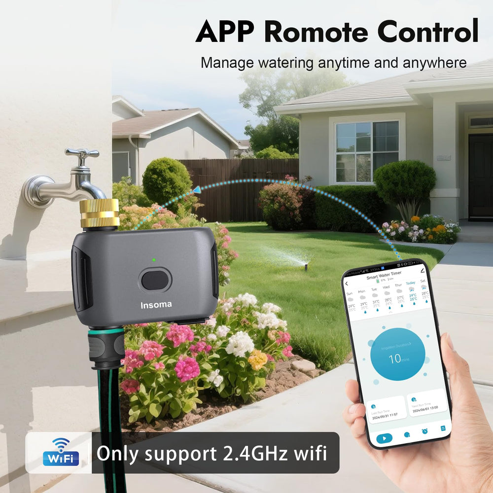 Insoma brass inlet and outlet close-up for leak-resistant durability