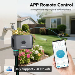 Insoma brass inlet and outlet close-up for leak-resistant durability
