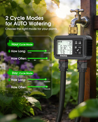 Insoma dual outlets top angle showing independent zone controls and hose ports