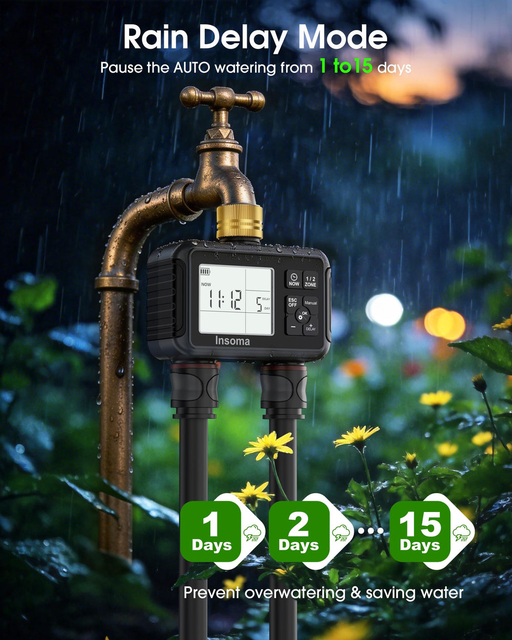 Insoma internal metal filter close-up preventing sediment and protecting irrigation