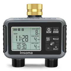 Insoma front panel with brass inlet showing clear controls and durable build