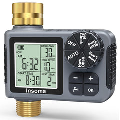 Insoma front panel and large LCD showing easy programming benefit