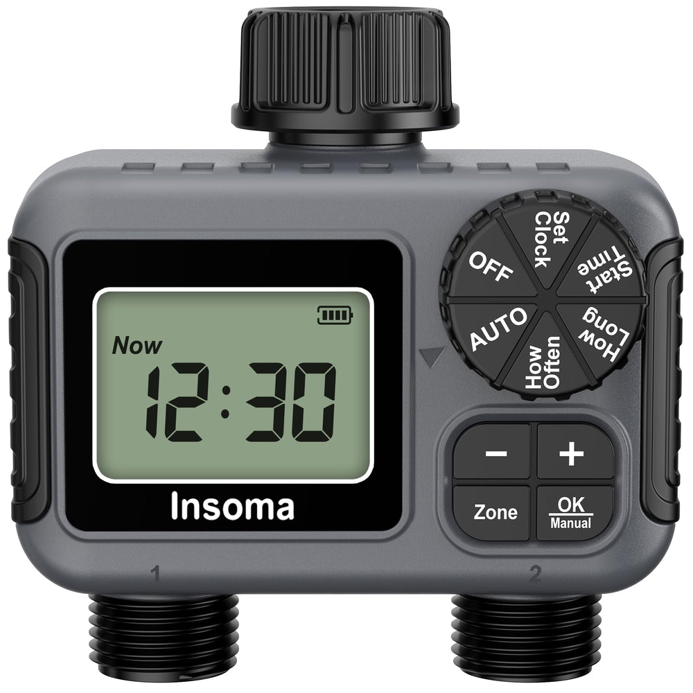 Insoma front panel overview showing controls and benefits of simple programming
