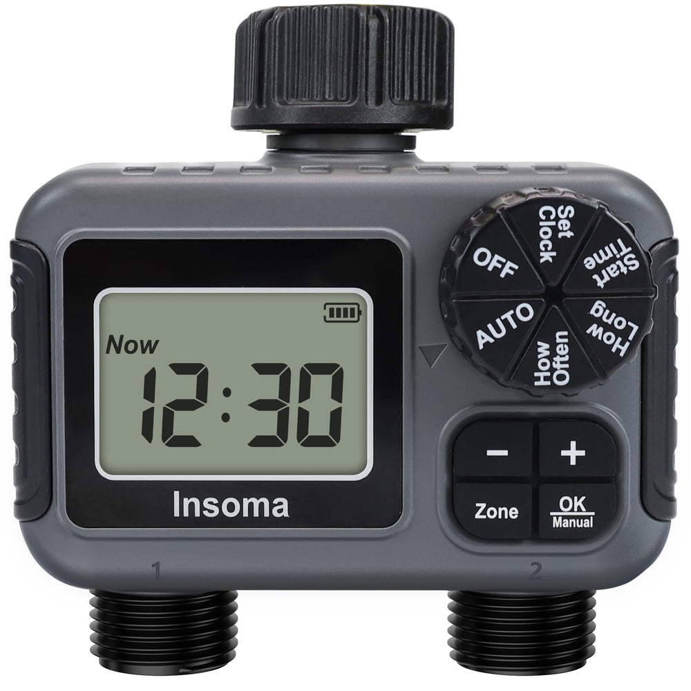 Insoma front view showing control panel and clear display for easy programming