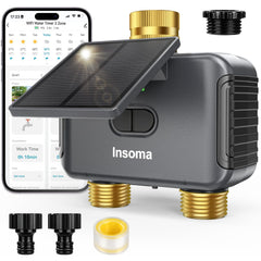 Insoma front view mounted on faucet showing device and easy installation benefit