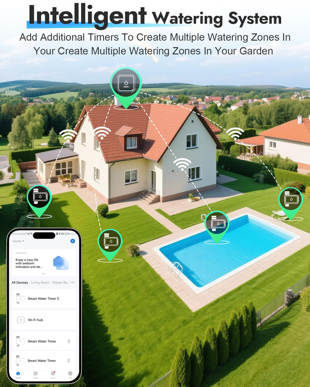 Insoma hub and timer distance demonstration showing extended wireless range benefit