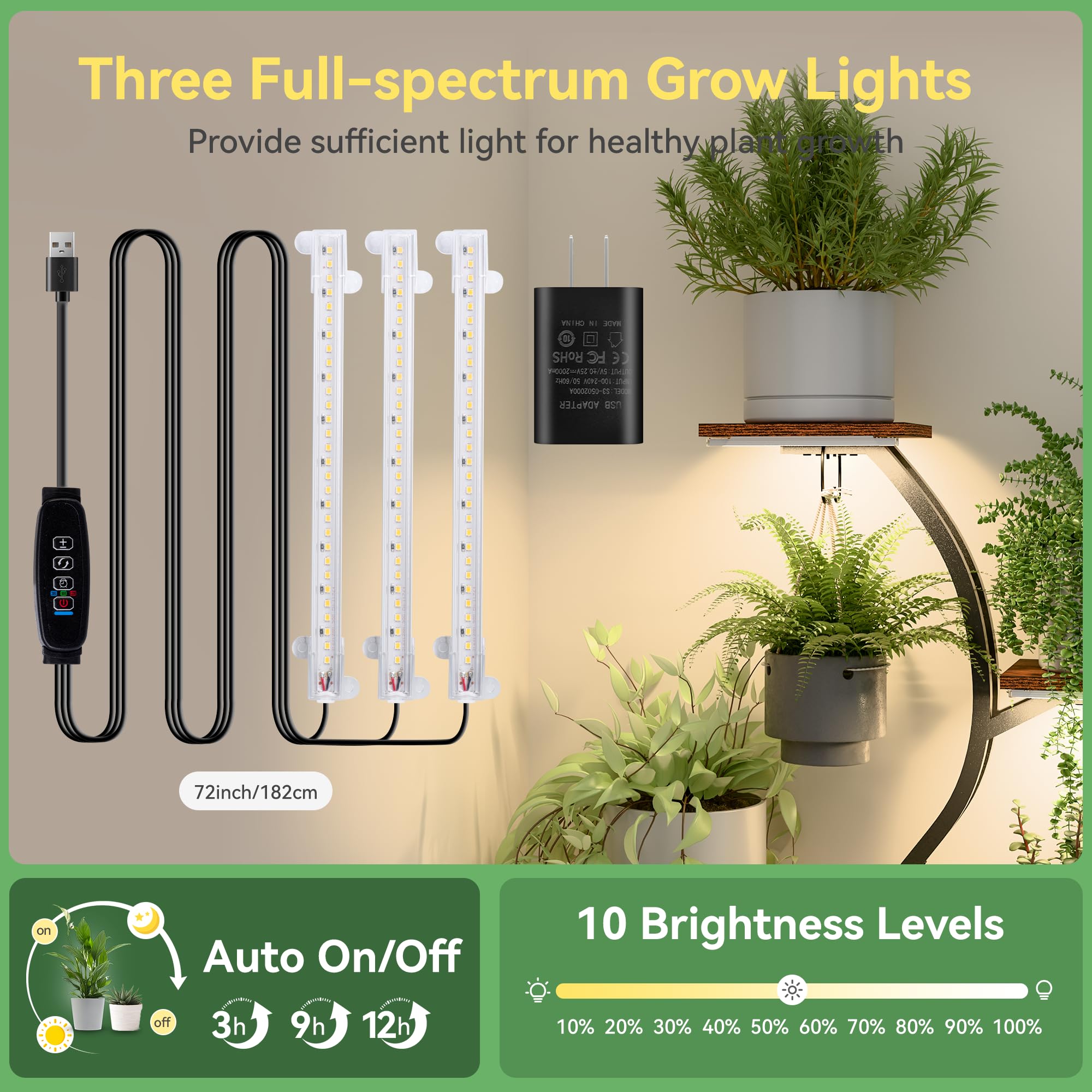 INSPOK plant stand loaded with mixed pots showing organized display benefit