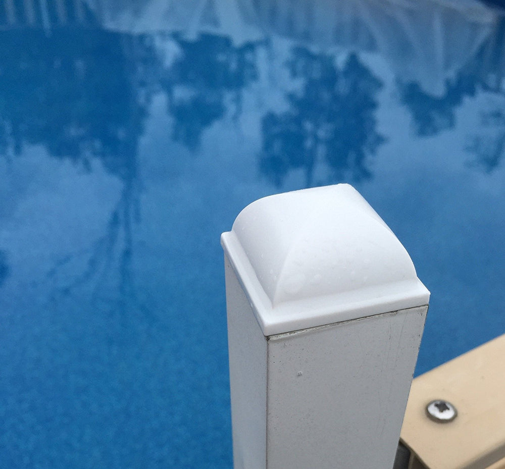 InstaCap cap fitted on bottom post prevents debris inside post